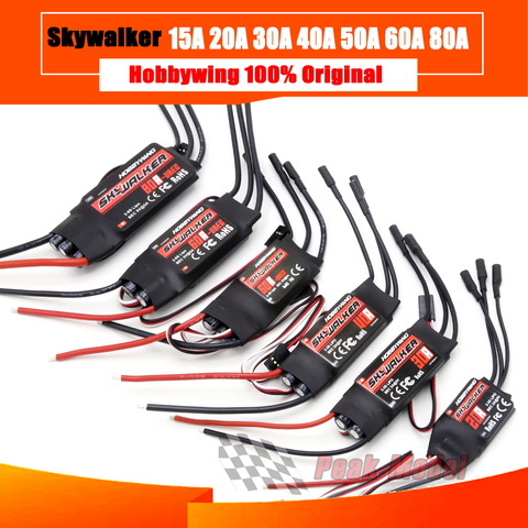 Контроллер скорости Hobbywing Skywalker 40A 50A 60A 80A 15A 20A 30A ESC с UBEC для радиоуправляемых самолетов, вертолетов ► Фото 1/1