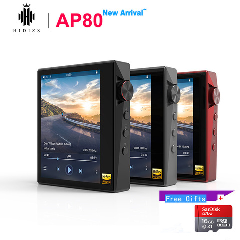 Hidizs AP80 Hi-Res ES9218P Ультрапортативный Bluetooth HIFI музыкальный mp3-плеер LDAC USB DAC DSD 64/128 FALC DAP ► Фото 1/6