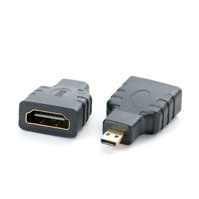 Адаптер Micro-HDMI к HDMI, позолоченный Удлинительный адаптер 1080P Micro HDMI «папа» к стандарту HDMI «мама» ► Фото 1/1