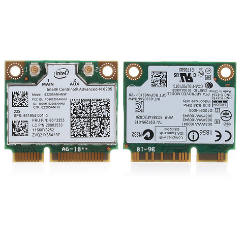 Двухдиапазонная 300 м Intel 6205 беспроводная Wifi мини PCI-E Wlan карта для HP 8570W 8470W ► Фото 1/1