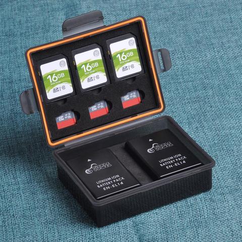 1 шт. коробка для хранения аккумулятора SD TF чехол для карты памяти для Nikon ENEL14 ENEL9 ENEL20 Canon LPE5 LPE8 Panasonic DMWBLC12 Olympus ► Фото 1/6
