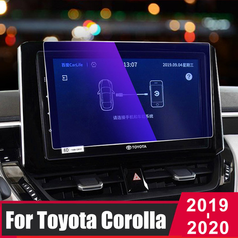 Для Toyota Corolla E210, 2022, 2022, закаленное стекло, автомобильный навигационный экран, протектор, сенсорный экран, экранная пленка, наклейка, не царап... ► Фото 1/6