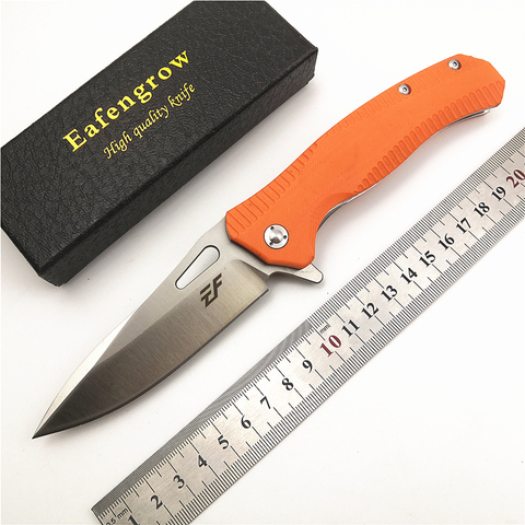 Складной нож Eafengrow EF75, Универсальный Карманный Клинок с рукояткой G10, лезвие D2, для ежедневного использования, кемпинга, охоты, выживания ► Фото 1/6
