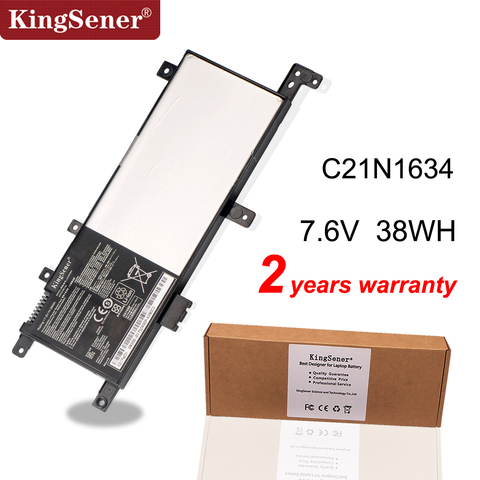 Аккумулятор для ноутбука Kingsener C21N1634, Asus Vivobook R542UR, FL5900L, FL8000L, X542U, A580U, X580U, X580B, V587U ► Фото 1/3