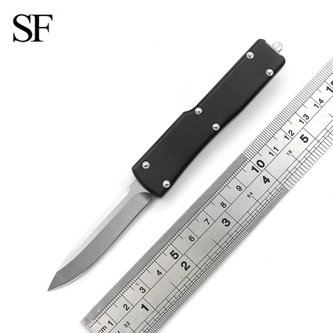 Тактический охотничий портативный нож SF Mini OTF UT, лезвие D2 6061-T6, алюминиевая ручка, инструмент для повседневного использования и кемпинга, праздничные подарки ► Фото 1/6