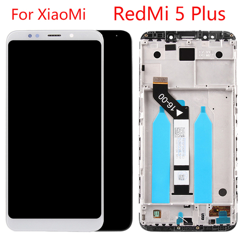 ЖК-дисплей 5,99 дюйма для Xiaomi Redmi 5 Plus, сенсорный ЖК-экран с рамкой для Redmi 5 Plus, сменный дисплей в сборе ► Фото 1/6