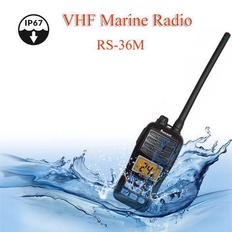 VHF морская радиосвязь, новинка 156,000-161,450 МГц, Водонепроницаемая IP67 портативная плавающая радиостанция 5 Вт, двухсторонний радиокоммуникатор ► Фото 1/6