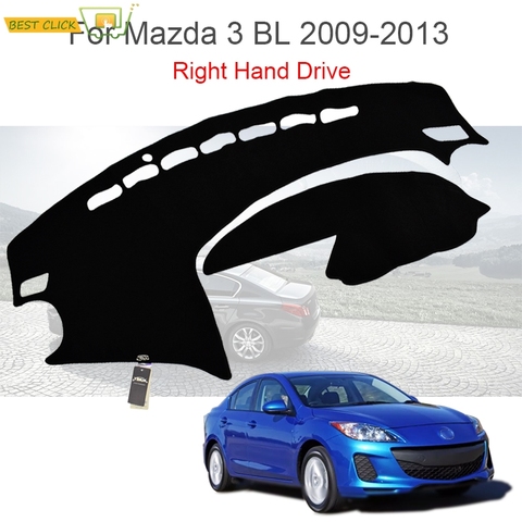 Чехол для приборной панели Mazda 3 Axela 2009 2010 2011 2012 2013, коврик для приборной панели, Солнцезащитный ковер, ковер для правого руля, нескользящий автомобильный коврик ► Фото 1/6