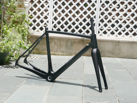 FR608 полностью углеродный UD Matt для велокросса, шоссейный велосипед Cyclo-Cross Frame Thru Axle 12*142 мм в комплекте вилка через ось 15*100 мм ► Фото 1/6