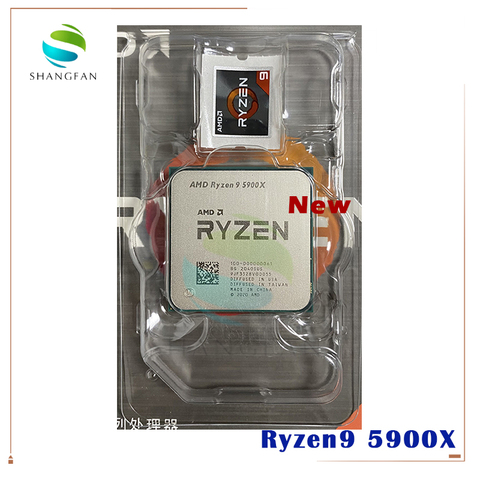 Новый AMD Ryzen 9 5900X R9 5900X 3,7 ГГц двенадцать-Core 24-нить Процессор процессор 7NM L3 = 64M 100-000000061 гнездо AM4 без вентилятора ► Фото 1/1