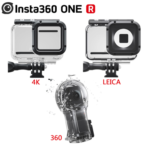 Чехол Insta360 ONE R для дайвинга, водонепроницаемый чехол для камеры 4K 360 с линзами LEICA Twin Edition, 60 м, аксессуары для Insta 360 ► Фото 1/6