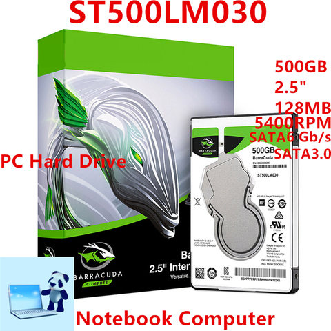 Новый HDD для Seagate Brand BarraCuda, 500 Гб, 2,5 дюйма, SATA, 6, 128 Мб, 5400 об/мин, внутренний жесткий диск для ноутбука, HDD для ST500LM030 ► Фото 1/6