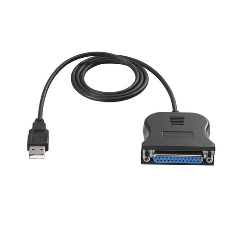 Оптовая продажа Новый USB 2,0 до 25 Pin DB25 параллельный порт Кабель IEEE 1284 1 Мбит/с 25pin параллельный принтер адаптер Шнур ► Фото 1/6