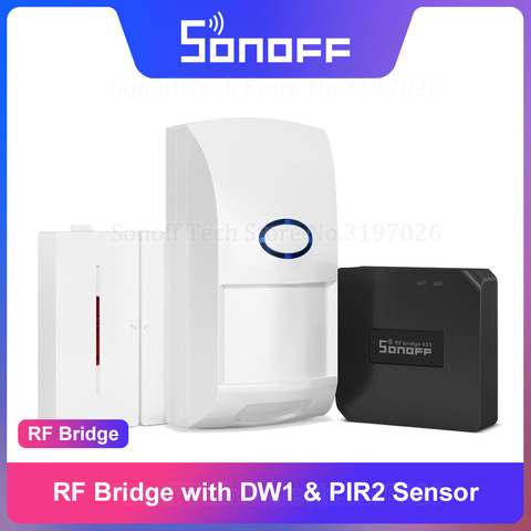 Itead Sonoff RF мост 433 МГц с DW1 пир2 датчик двери окна комплекты автоматизации умного дома решение безопасности дома через eWeLink ► Фото 1/6