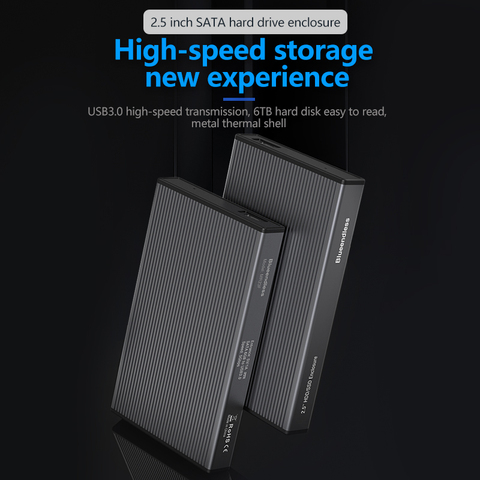 Blueendless Алюминиевый Чехол HD 2,5 Usb 3,0 HDD чехол жесткие диски HD Externo 3,0 для ПК Аксессуары для ноутбука внешний жесткий диск ► Фото 1/6