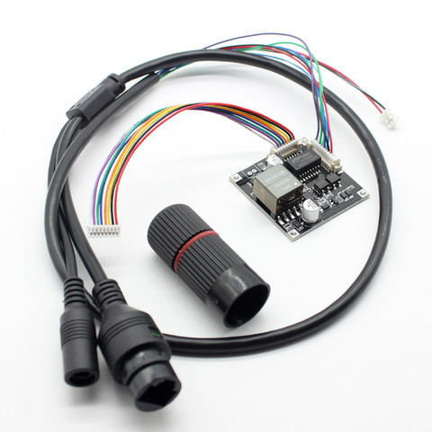 Модульная плата POE Power Over Ethernet, выход 12 В, IEEE802.3af/at, совместима с сетевым видеонаблюдением, IP-камера, 8 контактов, с poe-кабелем ► Фото 1/6