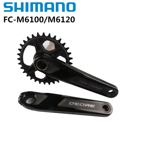 Shimano DEORE M6100 M6120 Crankset 1x12 Скорость 170 мм 175 мм 30 т 32 т цепное колесо с BB52 запчасти для велосипеда Оригинал Shimano ► Фото 1/5