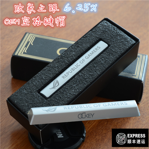1 шт заказной ABS персональный keycap с подсветкой механическая клавиатура 6.25X 6.5X космические keycaps для Республики геймеров Рог ► Фото 1/4