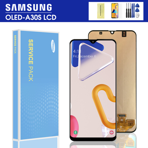 100% тест супер Amoled LCD для Samsung A30s A307 A307F A307FN ЖК-дисплей сенсорный дигитайзер сборка для Samsung A30S lcd ► Фото 1/6