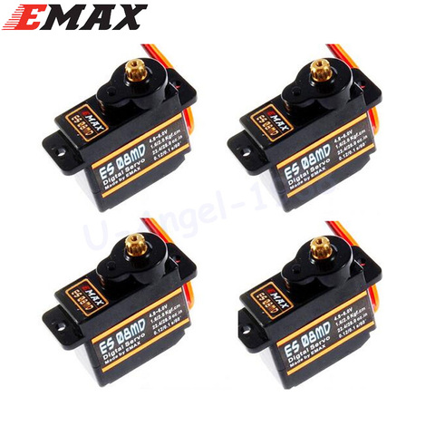 EMAX ES08MDII ES08MD II металлическая Шестерня цифровой сервопривод sg90 ES08A ES08MA MG90S TREX 450 Бесплатная доставка ► Фото 1/6