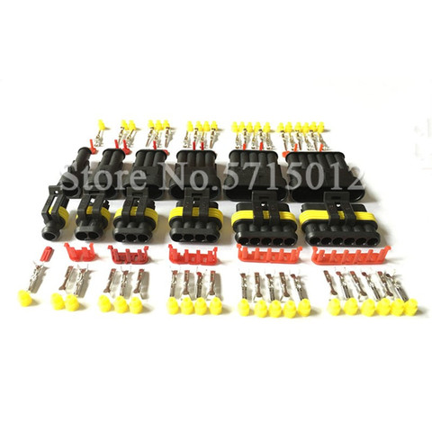 Superseal AMP/Tyco Водонепроницаемые электрические разъемы 12 в 1/2/3/4/5/6 Way Pin автомобильный разъем, автомобильные розетки ► Фото 1/1