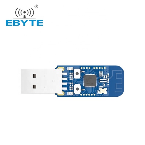 Беспроводной приемник-передатчик данных CC2531 Zigbee, 2,4 ГГц, USB интерфейс, 4 дБм, IoT, uhf, радиочастотный модуль, EBYTE E18-2G4U04B PA + LNA PWM GPIO ► Фото 1/5
