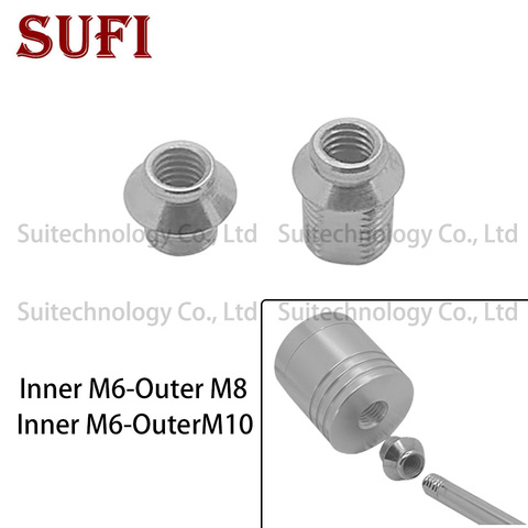 2 шт. внутренний разъем M6 к OuterM8, внутренний разъем M6 к внешнему адаптерному разъему M10, светодиодный кронштейн адаптера гусиная шея для лампы... ► Фото 1/4
