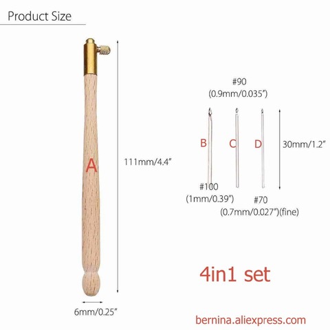 Японский крючок для вышивания / лювенильской вышивки с размером игл 70-80-90-100/110 / изделия для бисероплетения, вышивания, игла с модным крючком для вышивания ► Фото 1/6