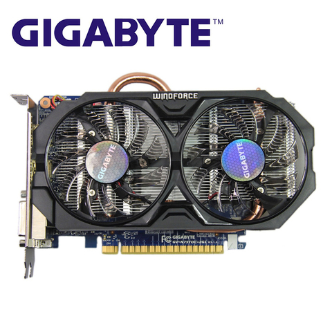 Оригинальная графическая карта GIGABYTE, графический процессор 128 бит GDDR5 GTX750TI GTX 750, видеокарта для nVIDIA Geforc, бывшая в употреблении видеокарта ► Фото 1/6