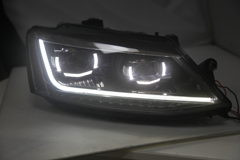 Светодиодный дизайнерский налобный фонарь для VW, для Jetta MK6/Sagitar, 2012-2022, динамический, Singal SY ► Фото 1/6
