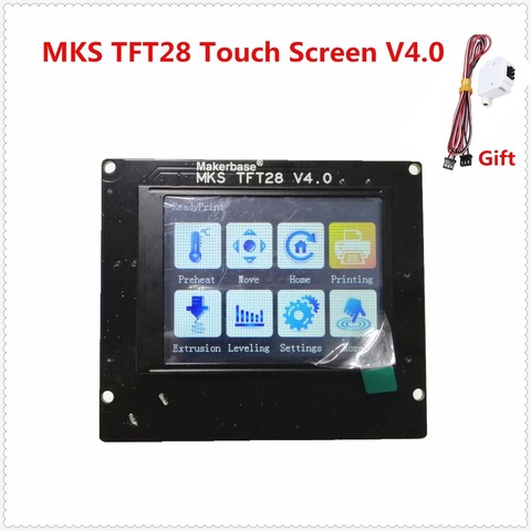 3d печатные элементы MKS TFT28 V4.0 сенсорный экран RepRap контроллер панель цветной дисплей SainSmart splash экран ЖК-монитор ► Фото 1/4