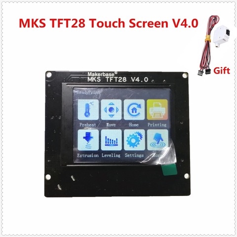 3d печатные элементы MKS TFT28 V4.0 сенсорный экран RepRap контроллер панель цветной дисплей SainSmart splash экран ЖК-монитор ► Фото 1/4