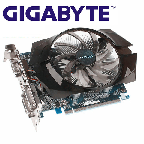 Видеокарта GIGABYTE GTX 650, 1 Гб, 128 бит, GDDR5, графические карты для nVIDIA Geforce GTX650, 1 ГБ, HDMI Dvi VGA карты, распродажа, N650 б/у ► Фото 1/5