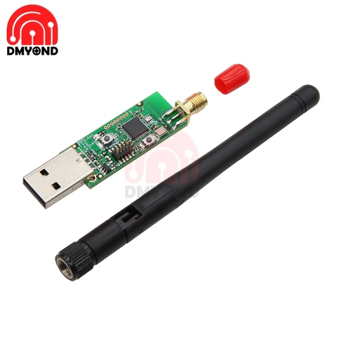 Беспроводная плата Zigbee USB CC2531 CC2540, Bluetooth 4,0 протокол Sniffer, анализатор Packet Protocol Sniffer, внешняя антенна ► Фото 1/6