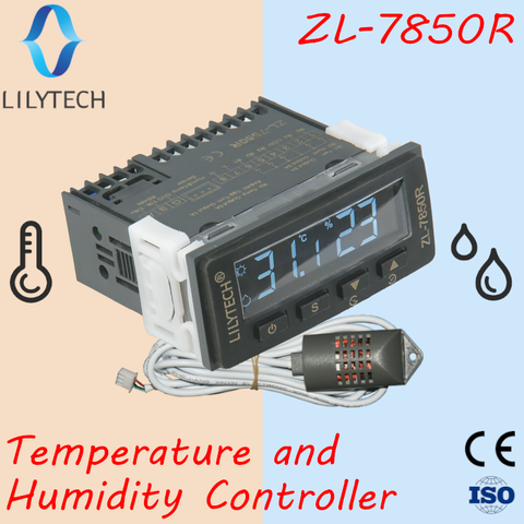 ZL-7850R, супер длинный сенсорный кабель, супер контроллер влажности и температуры, для swiftlet, инкубатор с RS485, Lilytech ► Фото 1/6