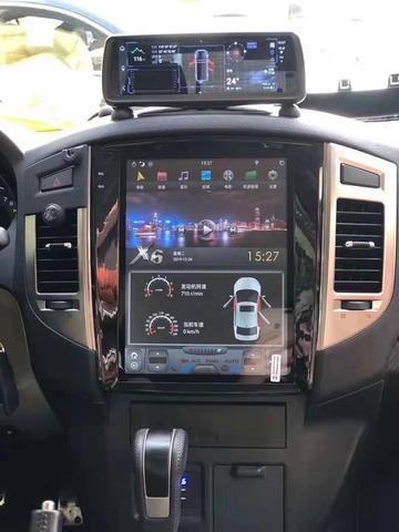 Автомагнитола 12,1 дюймов с вертикальным экраном для Mitsubishi Pajero Sport V97 V93 Rockford GPS PX6 Tesla Carplay Android 9,0, автомобильный мультимедийный плеер ► Фото 1/6