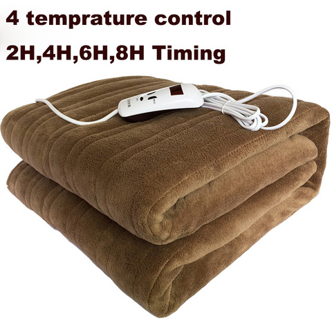 Моющееся электрическое одеяло, двойное 220 В, одеяло с электрическим подогревом, подстилка для спальни, детской комнаты ► Фото 1/6