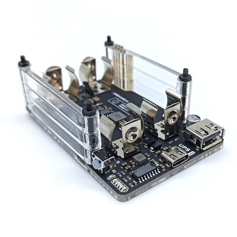 Новый UPS 18650 Lite UPS Power HAT доска с батареей Обнаружение электричества для Raspberry Pi 4B 3B + 3B ► Фото 1/5