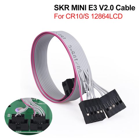 Запчасти для 3D-принтера SKR MINI E3 V2.0 кабель 10 Pin 30 см LCD12864 интерфейсный кабель MKS Prusa для оригинального CR-10 CR-10S 12864LCD ► Фото 1/6