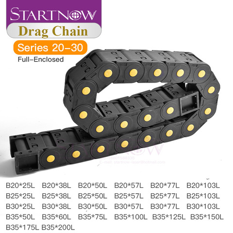 Startnow 20-35 серия Полностью закрытый 20*38 25x57 30*50 35*150 радиус изгиба 75-200 Тяговая линия кабельная цепь Трансмиссия цепи ► Фото 1/6