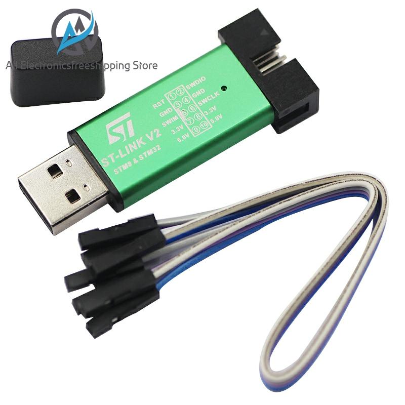 ST LINK Stlink ST-Link V2 Mini STM8 STM32 симулятор загрузки программирования с крышкой кабель DuPont ST Link V2 ► Фото 1/4