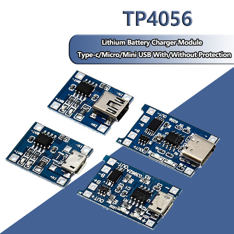 Mini Micro-c USB 5V 1A 18650 TP4056 модуль зарядного устройства литиевой батареи зарядная плата с защитой и двумя функциями 1A li-ion ► Фото 1/6