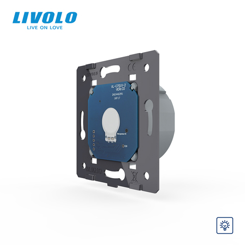 Диммер Livolo стандарта ЕС без стеклянной панели, 220 ~ 250 В переменного тока, настенный сенсорный диммер ► Фото 1/4
