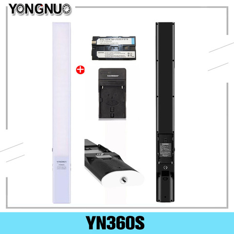 Ручной светодиодный светильник YONGNUO YN360S со льдом, 3200K-5500K, лампа для студийной фотосъемки с управлением через приложение для телефона, освеще... ► Фото 1/6