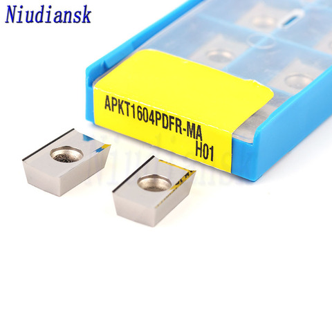 APKT1604PDFR MA H01 APKT1604PDFR MA3 H01 10 шт. алюминиевая фрезерная вставка фрезерные инструменты для токарного станка с ЧПУ ► Фото 1/6