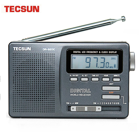 TECSUN телефон, цифровой Fm-радиоприемник, дисплей FM/MW/SW, многополосный Портативный радиоприемник, Полнодиапазонный радиоприемник ► Фото 1/6