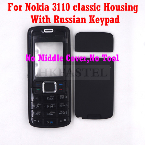 Новая крышка HKFASTEL для Nokia 3110c 3110 Classic 3109c 3109 мобильный телефон корпус с клавиатурой ► Фото 1/6