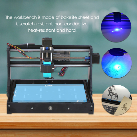 Фрезерный станок с ЧПУ CNC3020, мощный гравер с управлением GRBL, большая рабочая лазерная головка, автономный контроллер, 15 Вт ► Фото 1/6