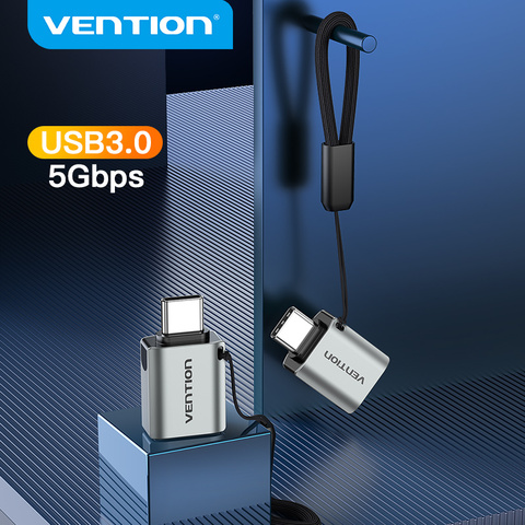 Vention USB C адаптер USB Type C папа к USB 3,0 Женский OTG адаптер для MacBook Samsung S10 Huawei Mate 30 Pro USB C OTG кабель ► Фото 1/6