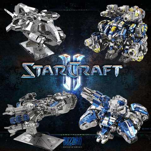 MU 3D Metal Puzzle Model Star Craft 2 Siege Tank Terran Battle Cruise DIY 3D Laser Cut Assemble Jigsaw  GIFT For Adult ► Фото 1/6